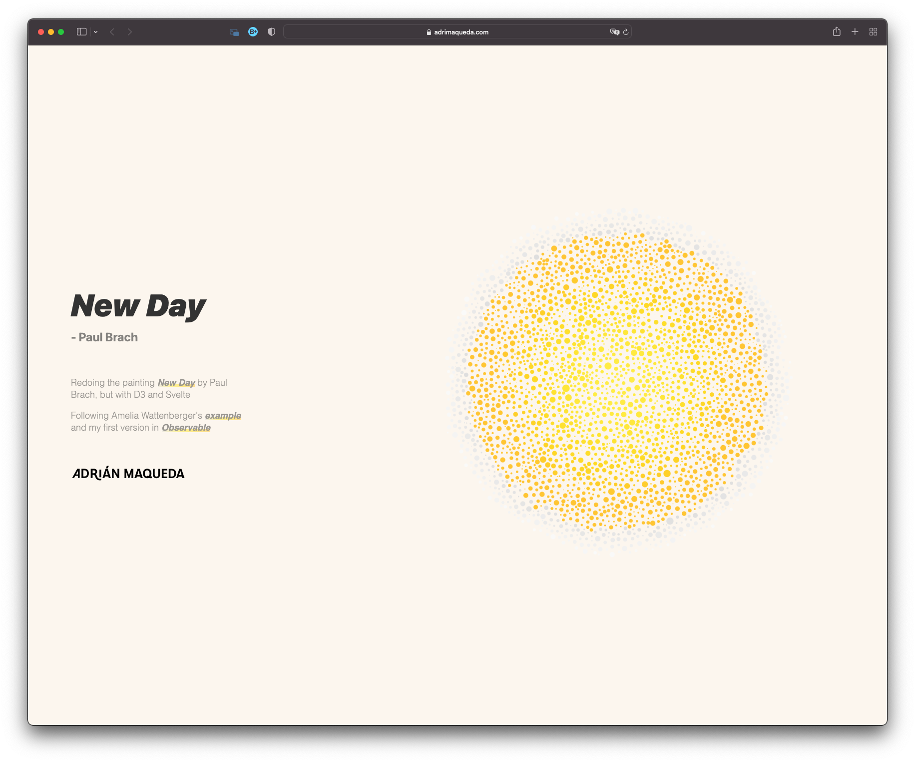 New Day, de Paul Brach